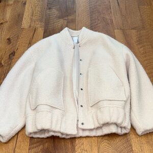 MNG Woman’s Light Pink/Cream Coat Size XS